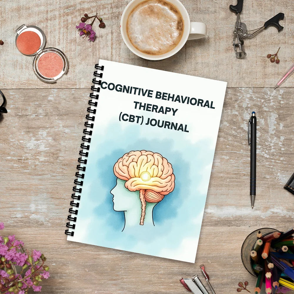CBT Therapy Journal – Emotional Wellness Spiral Notebook