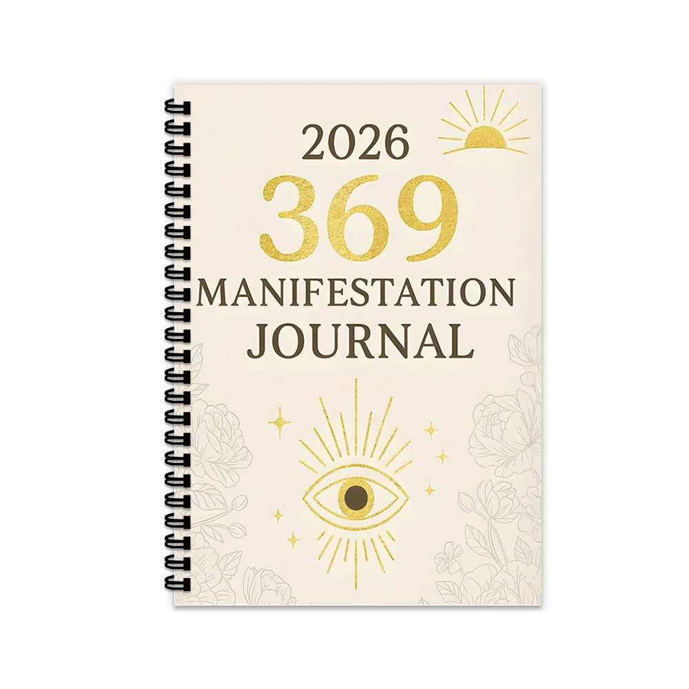 369 Manifestation Journal – All Seeing Eye Spiral Notebook for Intuition