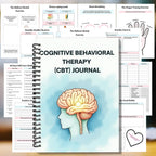 CBT Therapy Journal – Emotional Wellness Spiral Notebook