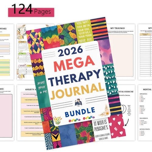 2026 Weekly Therapy & Mental Health Journal
