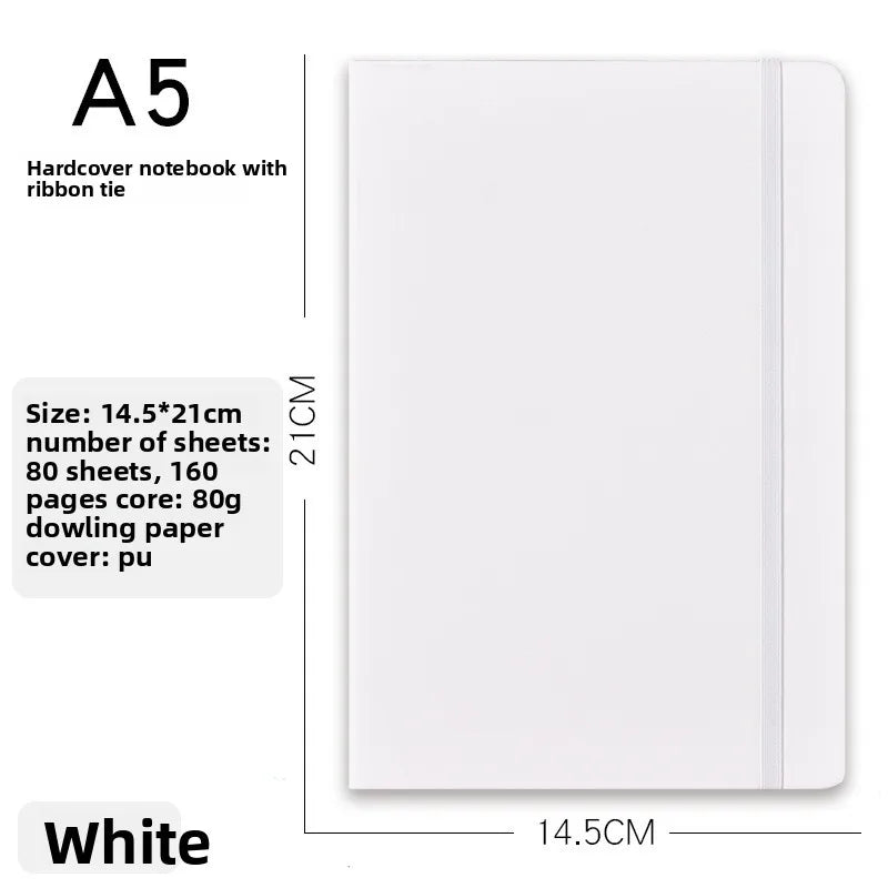 Premium Leather A5 Notebook – Thick Paper Journal for Office, Study & Daily Writing