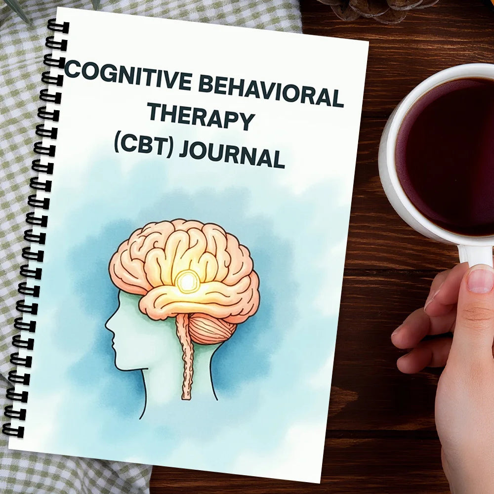 CBT Therapy Journal – Emotional Wellness Spiral Notebook