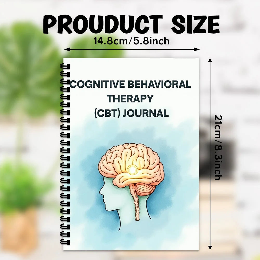 CBT Therapy Journal – Emotional Wellness Spiral Notebook