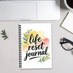 Watercolor Life Reset Spiral Journal
