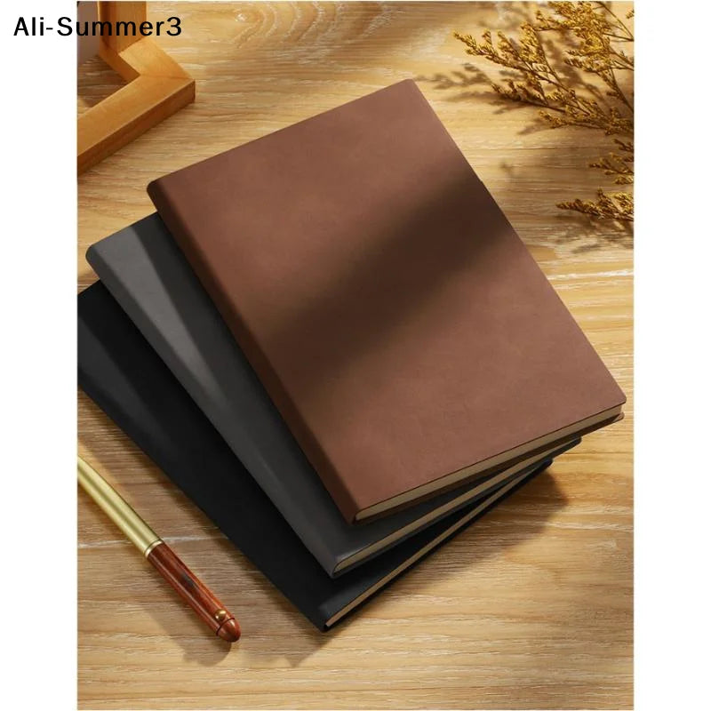 Vintage A5 Leather Notebook – Personalized Soft Cover