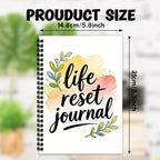 Watercolor Life Reset Spiral Journal