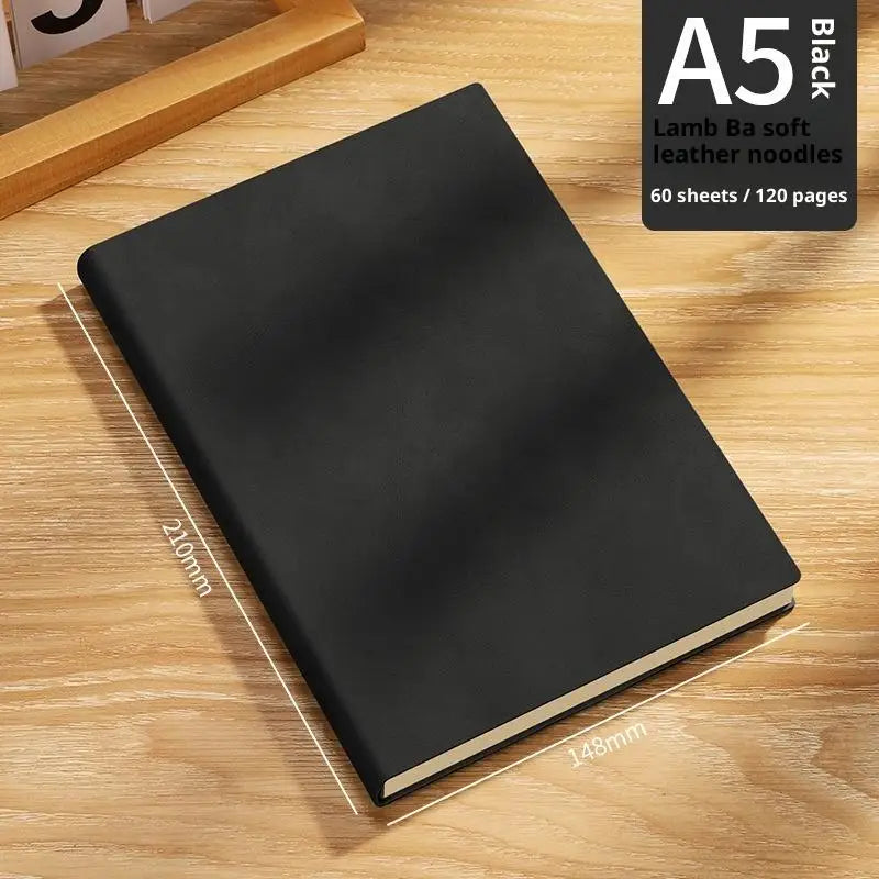 Vintage A5 Leather Notebook – Personalized Soft Cover