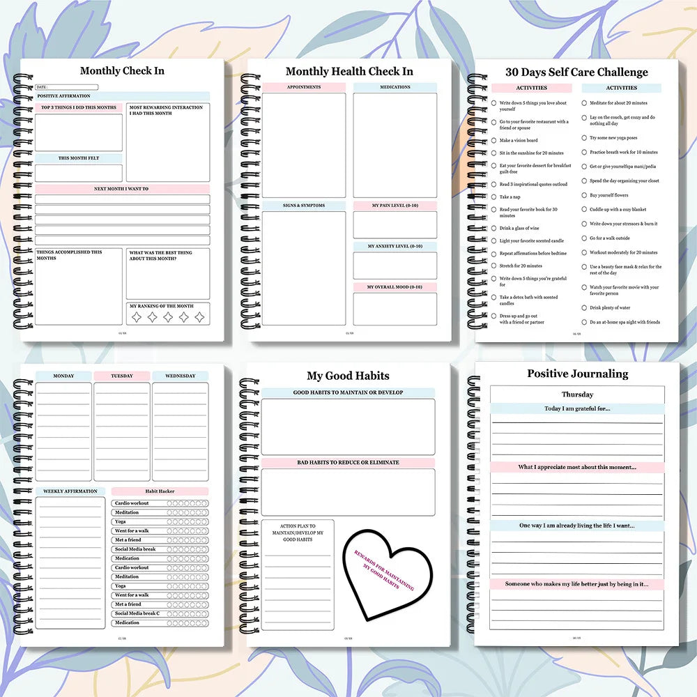 Spiral Mental Health Self Care Journal