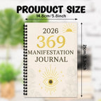 369 Manifestation Journal – All Seeing Eye Spiral Notebook for Intuition
