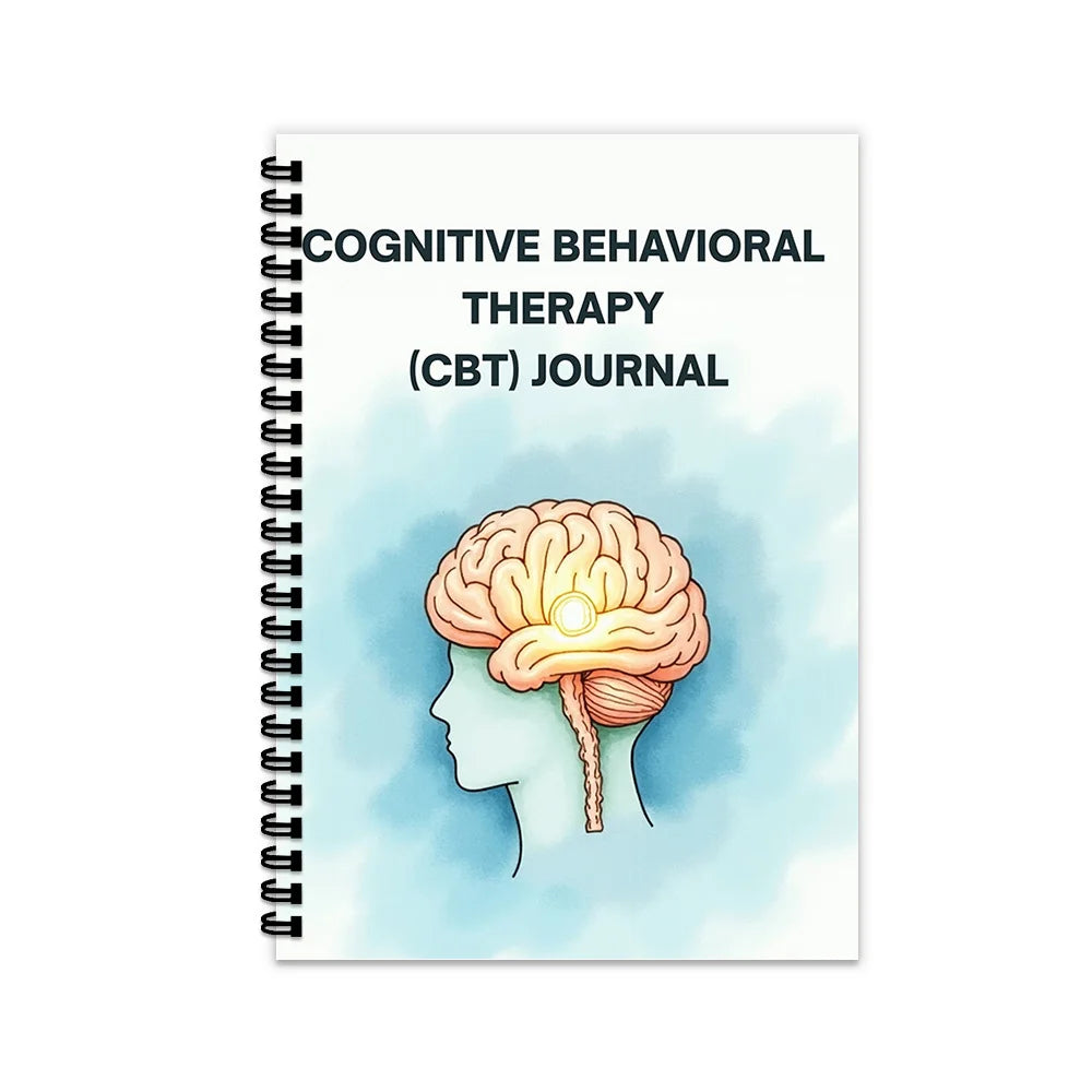 CBT Therapy Journal – Emotional Wellness Spiral Notebook