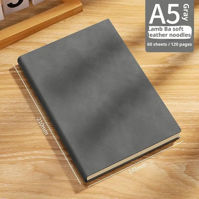 Vintage A5 Leather Notebook – Personalized Soft Cover