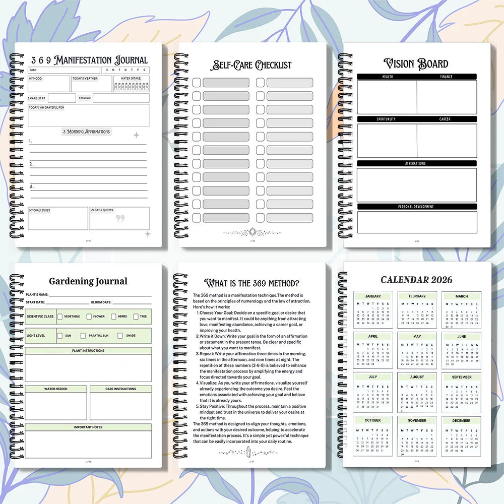 369 Manifestation Journal – All Seeing Eye Spiral Notebook for Intuition