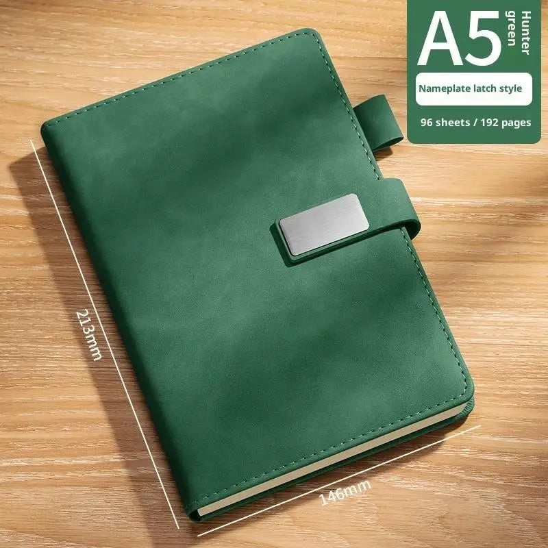 Vintage A5 Leather Notebook – Personalized Soft Cover