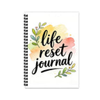 Watercolor Life Reset Spiral Journal
