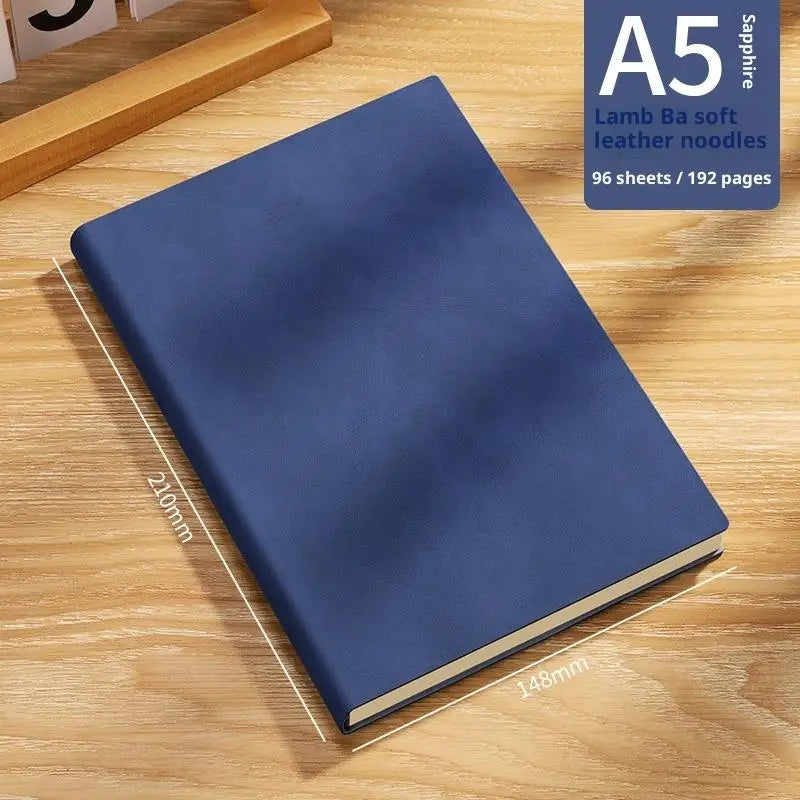 Vintage A5 Leather Notebook – Personalized Soft Cover