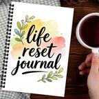 Watercolor Life Reset Spiral Journal