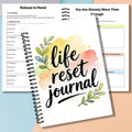 Watercolor Life Reset Spiral Journal