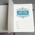 3-Year Monthly Planner 2026–2028 – Minimalist Calendar Notebook