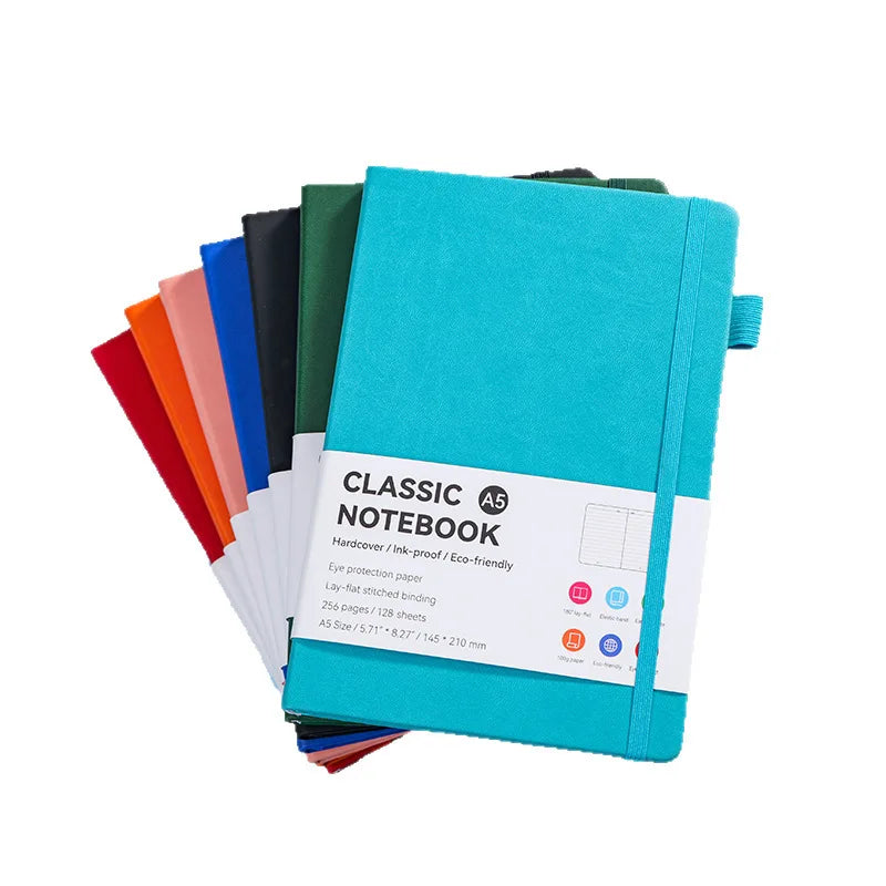 Premium Leather A5 Notebook – Thick Paper Journal for Office, Study & Daily Writing