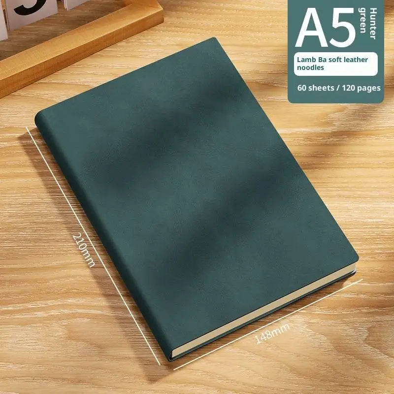 Vintage A5 Leather Notebook – Personalized Soft Cover