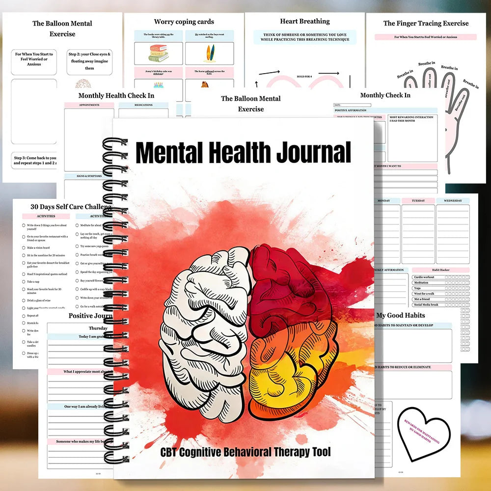 Spiral Mental Health Self Care Journal